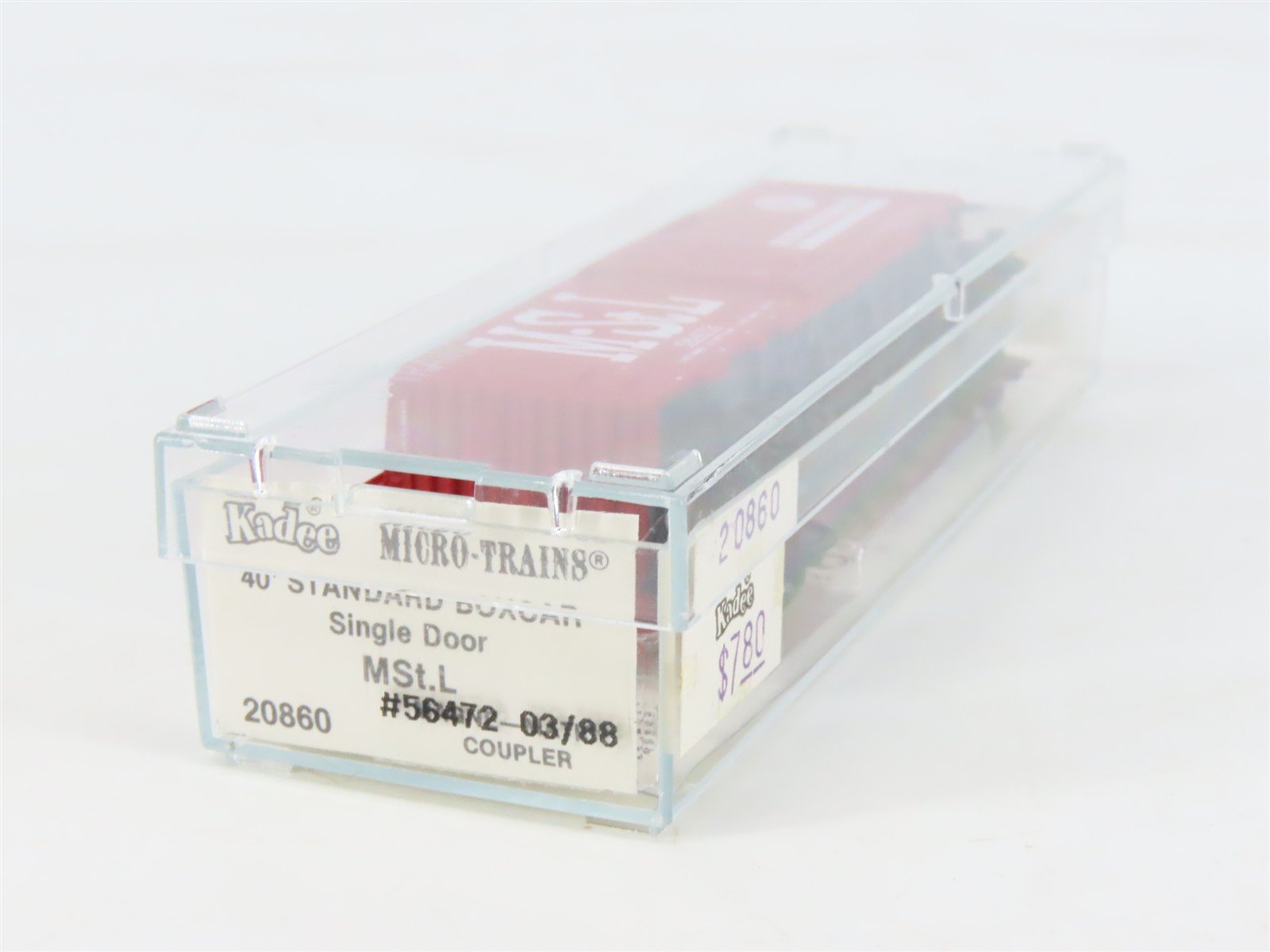 N Scale Kadee Micro-Trains MTL 20860 M&StL The Peoria Gateway 40' Box Car #56472