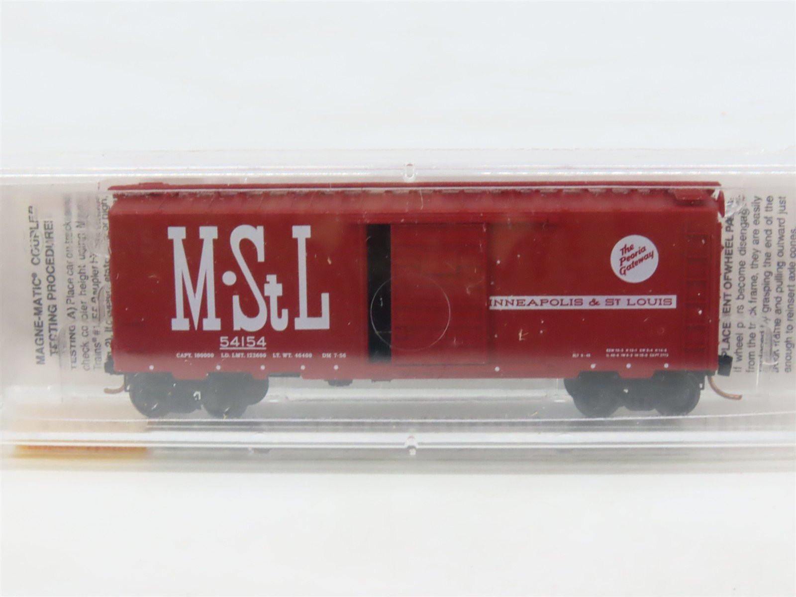 N Scale Micro-Trains MTL 20860 M&StL The Peoria Gateway 40' Box Car #54154