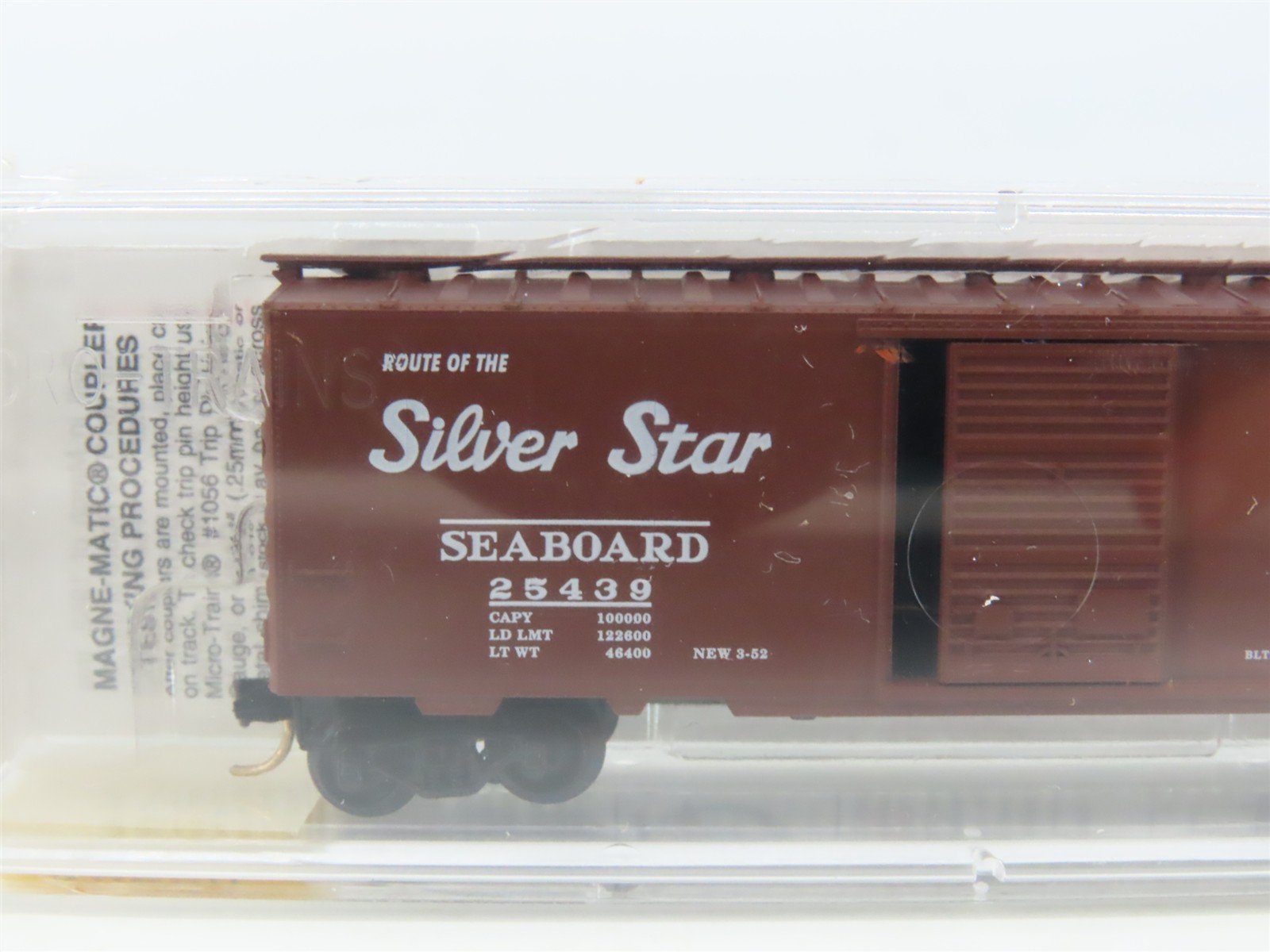 N Micro-Trains MTL 20650 SAL Seaboard Air Line Silver Star 40' Box Car #25439