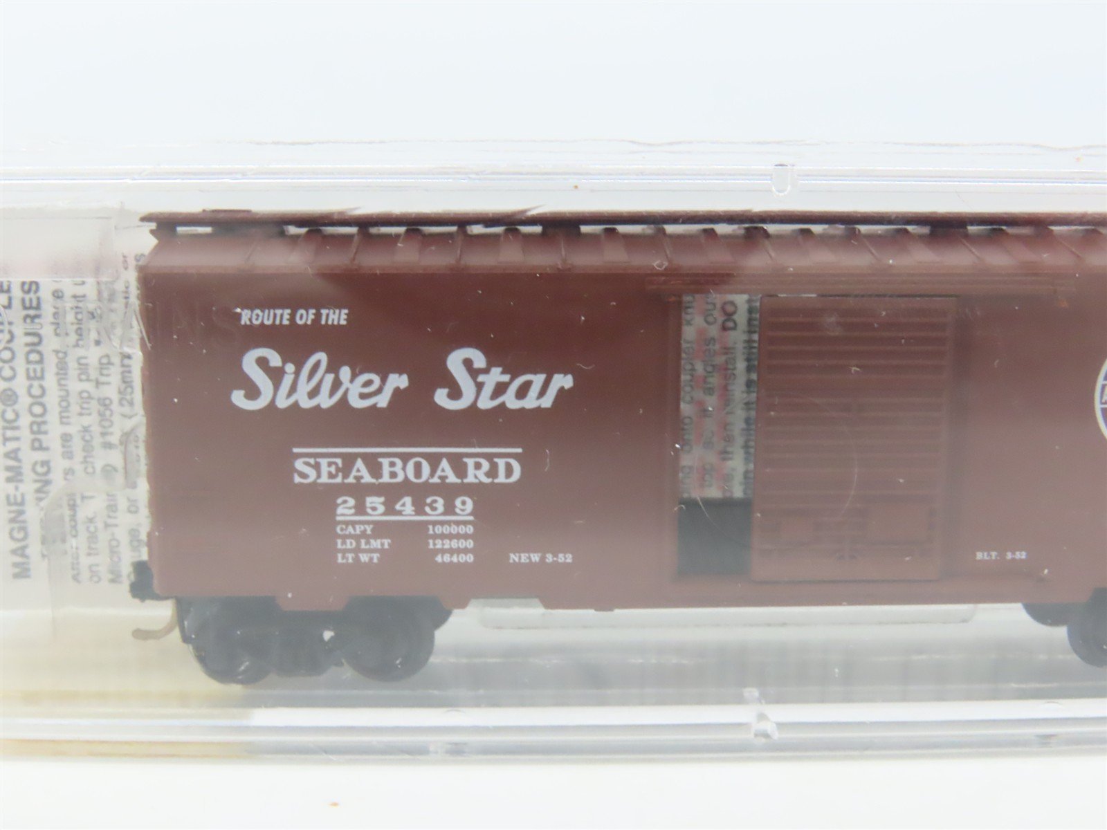 N Micro-Trains MTL 20650 SAL Seaboard Air Line Silver Star 40' Box Car #25439