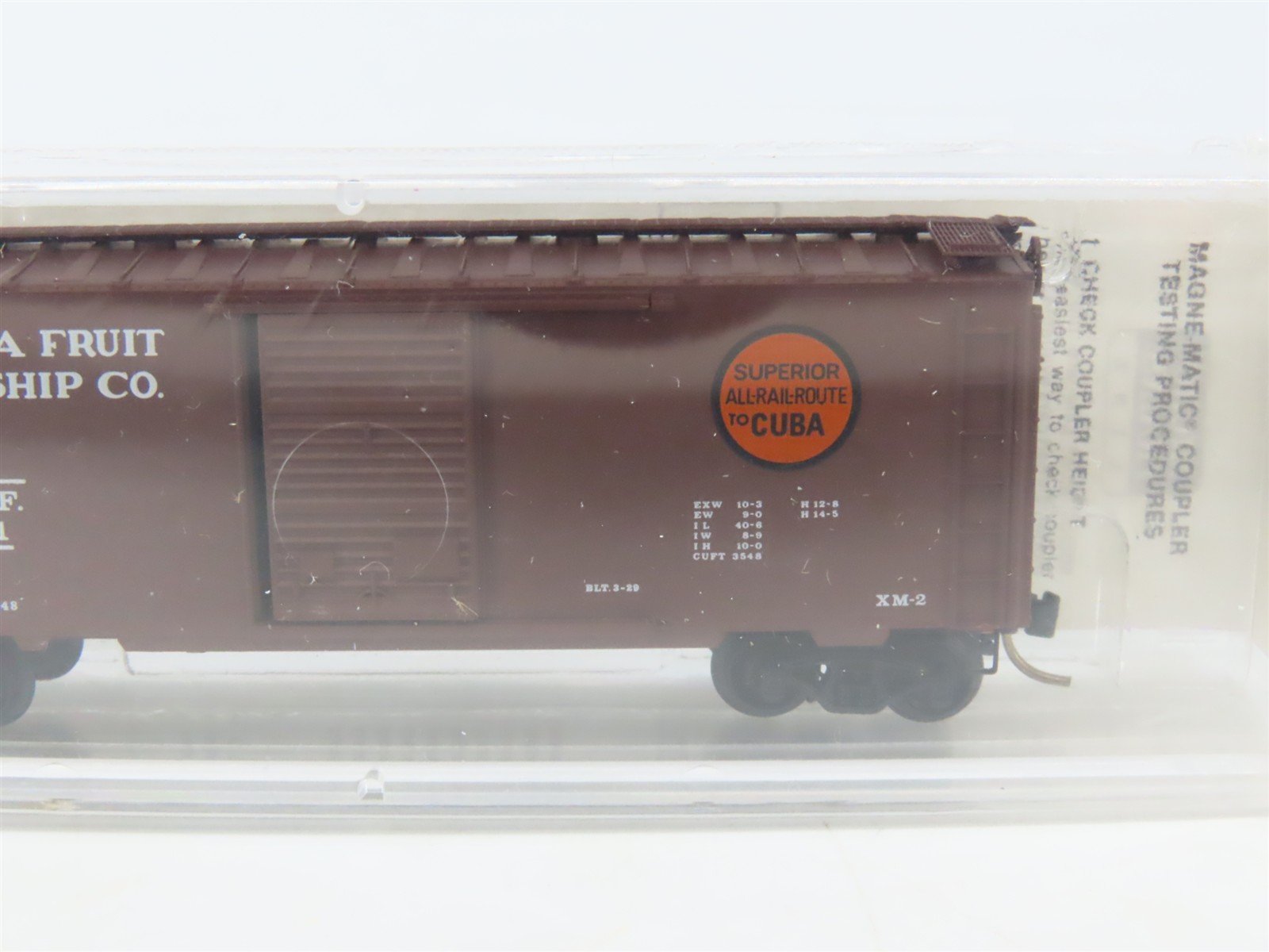 N Scale Micro-Trains MTL 20630 WIF West India Fruit & Steamship 40' Box Car #101