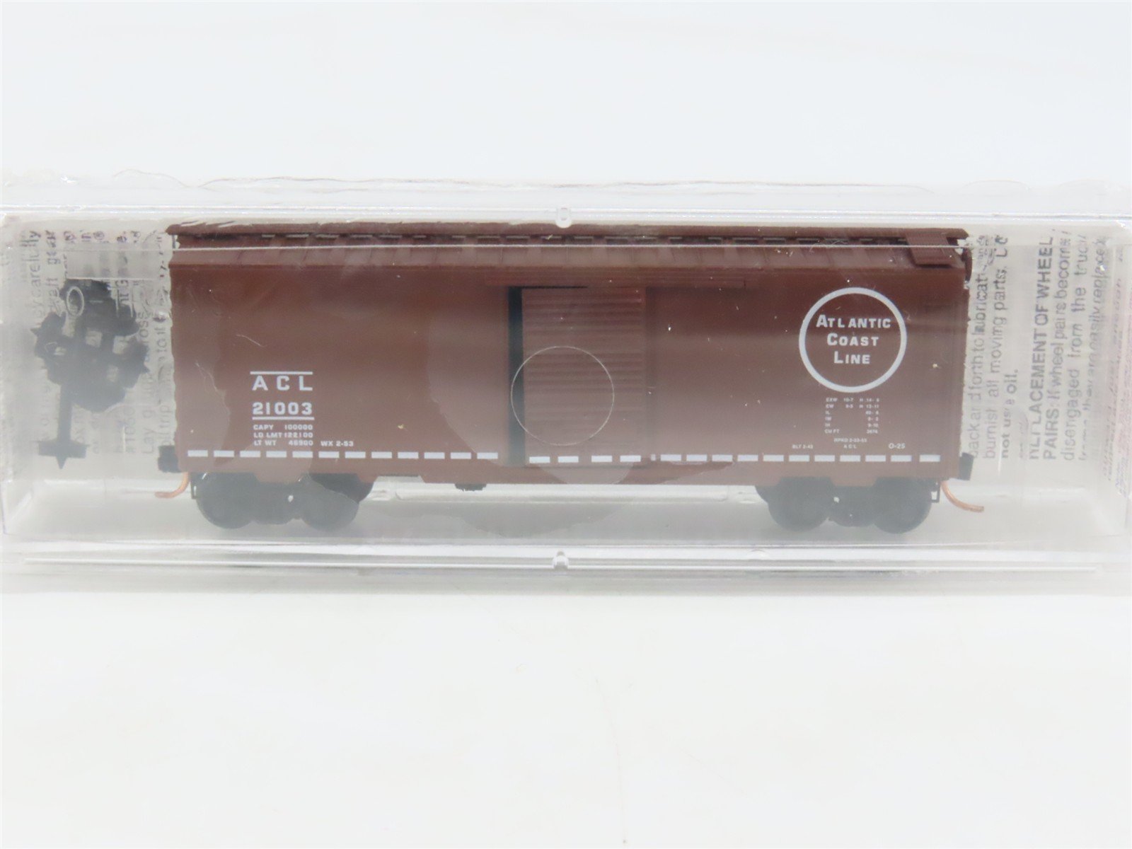 N Scale Micro-Trains MTL 20636 ACL Atlantic Coast Line 40' Box Car #21003