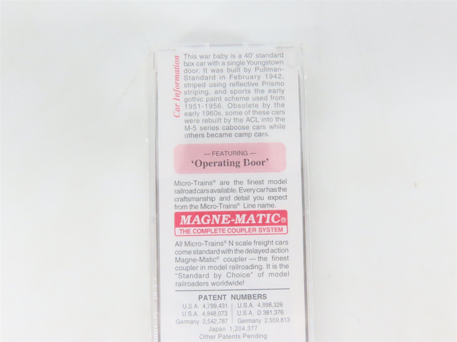 N Scale Micro-Trains MTL 20636 ACL Atlantic Coast Line 40' Box Car #21003