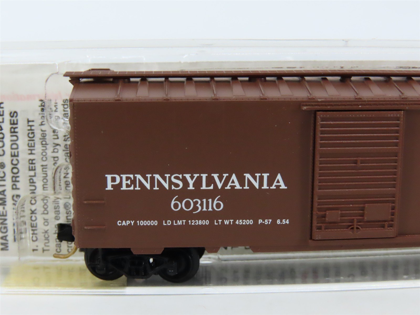 N Scale Micro-Trains MTL 20780 PRR Pennsylvania 40' Single Door Box Car #603116