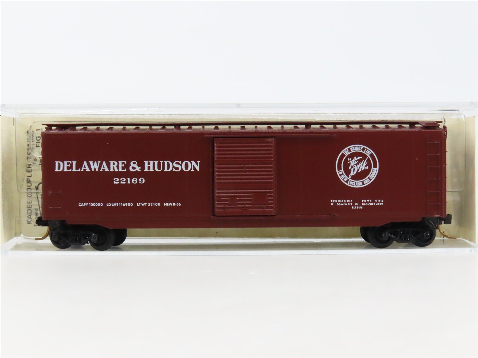 N Scale Kadee Micro-Trains MTL 31070 D&H Delaware & Hudson 50' Box Car #22169