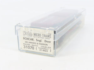 N Scale Kadee Micro-Trains MTL 31070 D&H Delaware & Hudson 50' Box Car #22169
