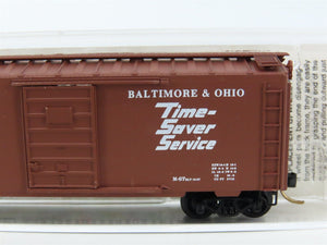 N Scale Micro-Trains MTL 20346/2 B&O Time Saver Service 40' Box Car #470751