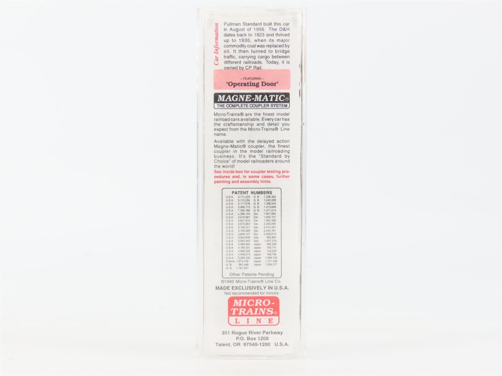 N Scale Micro-Trains MTL 31070 D&H Delaware & Hudson 50' Box Car #22134