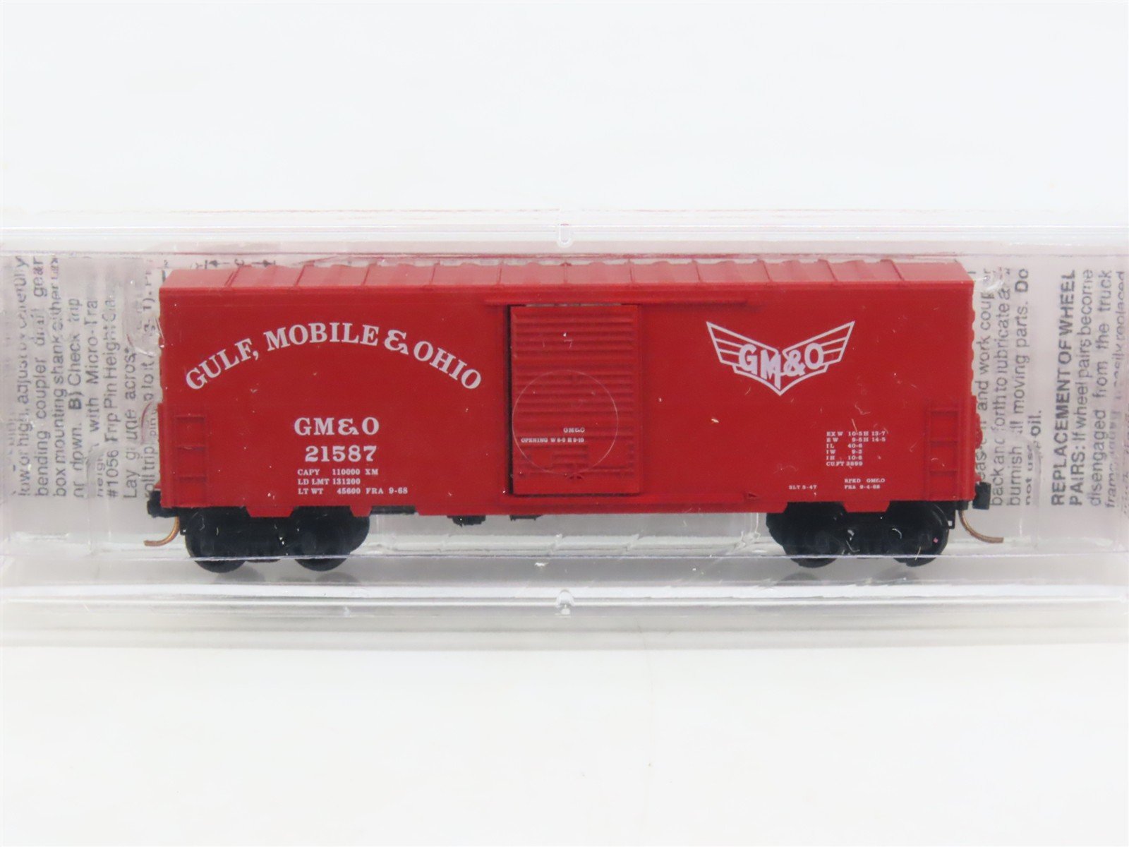 N Scale Micro-Trains MTL 24240 GM&O Gulf Mobile & Ohio 40' Box Car #21587