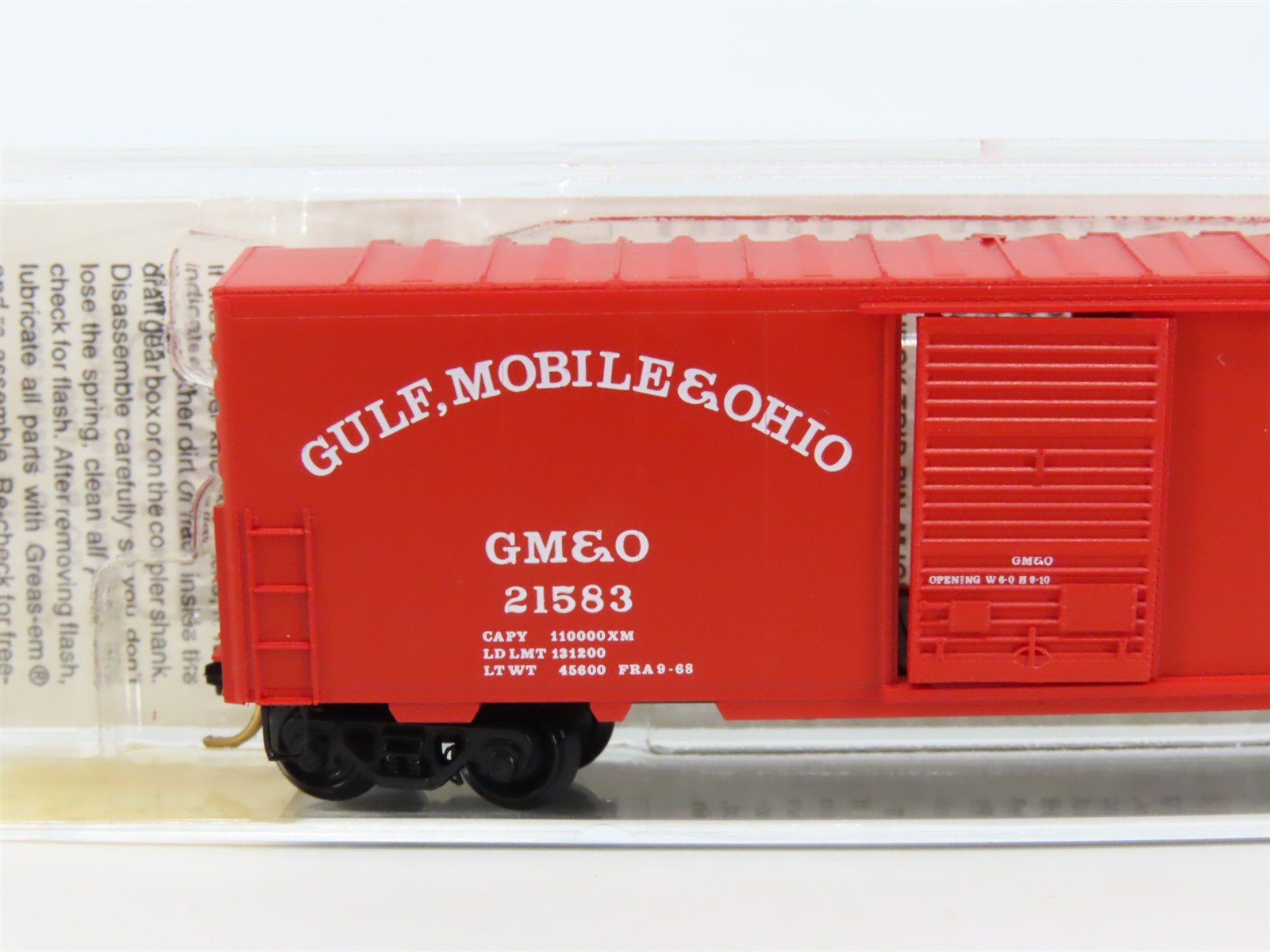 N Scale Micro-Trains MTL 24240 GM&O Gulf Mobile & Ohio 40' Box Car #21583