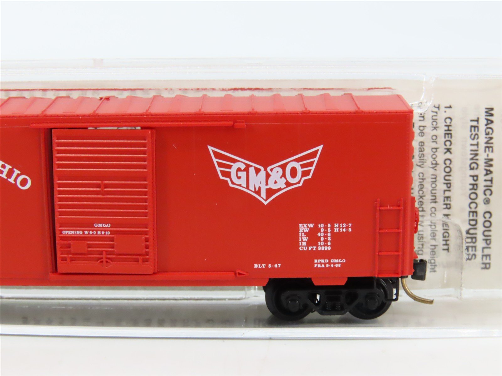 N Scale Micro-Trains MTL 24240 GM&O Gulf Mobile & Ohio 40' Box Car #21583