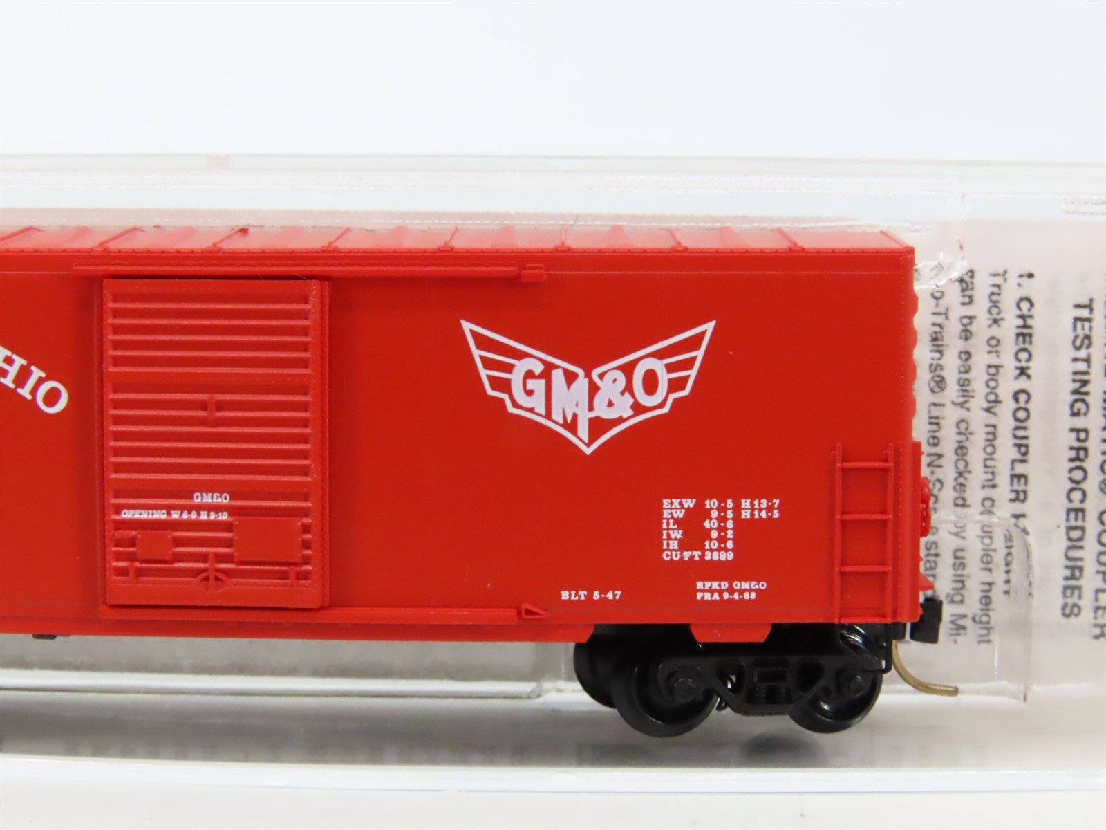 N Scale Micro-Trains MTL 24240 GM&O Gulf Mobile & Ohio 40' Box Car #21583