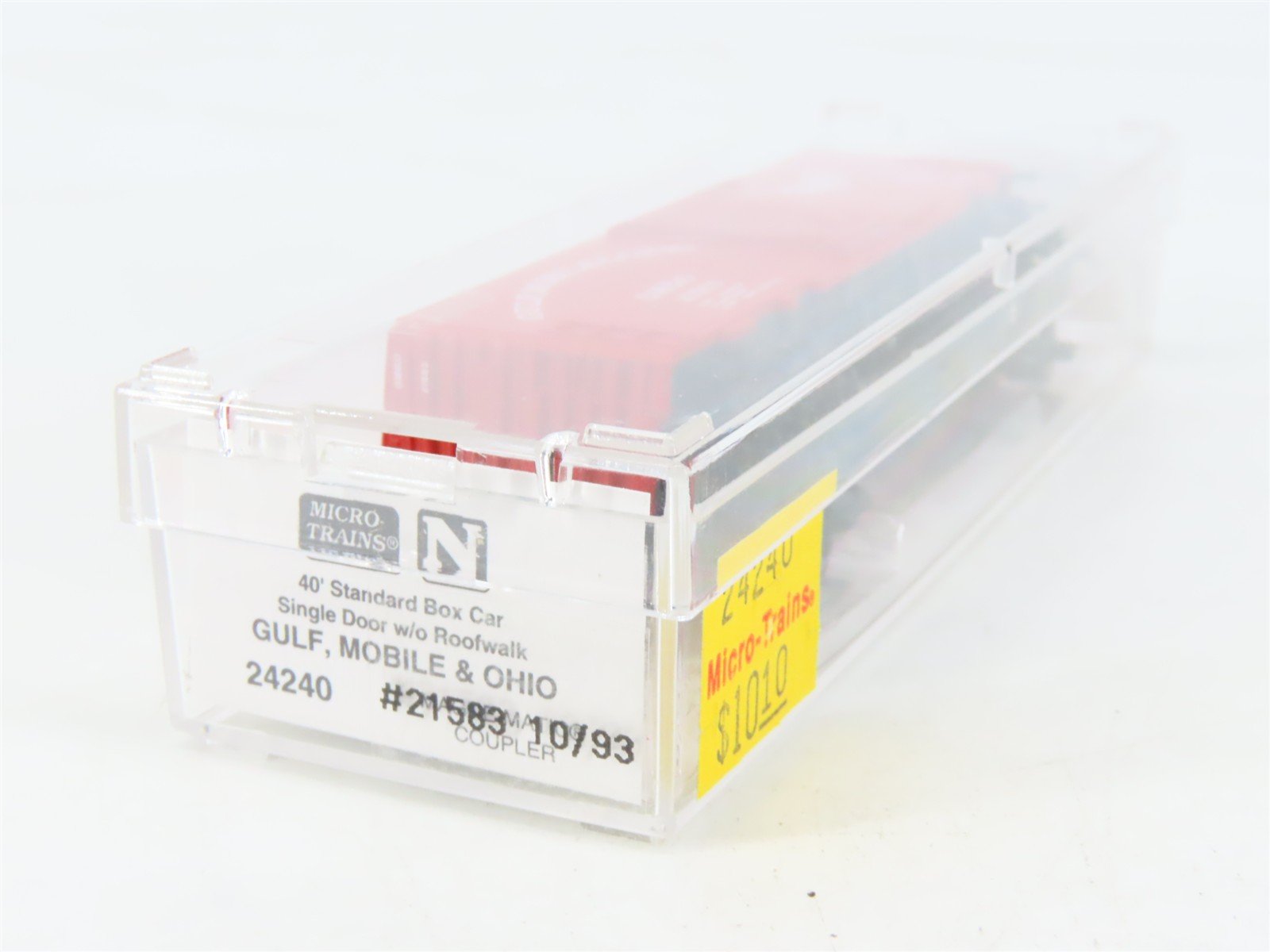 N Scale Micro-Trains MTL 24240 GM&O Gulf Mobile & Ohio 40' Box Car #21583