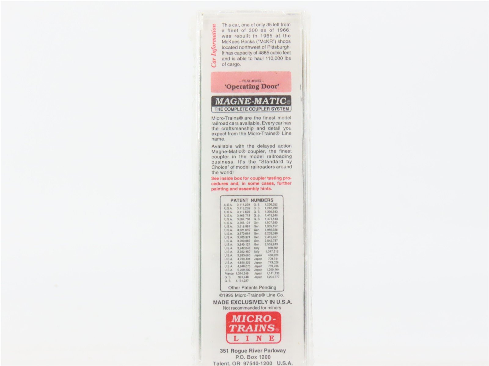 N Scale Micro-Trains MTL 31050 P&LE Pittsburgh & Lake Erie 50' Box Car #23023