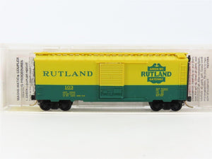 N Scale Micro-Trains MTL 20146 RUT Rutland Green Mt. Gateway 40' Box Car #103