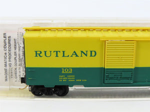 N Scale Micro-Trains MTL 20146 RUT Rutland Green Mt. Gateway 40' Box Car #103