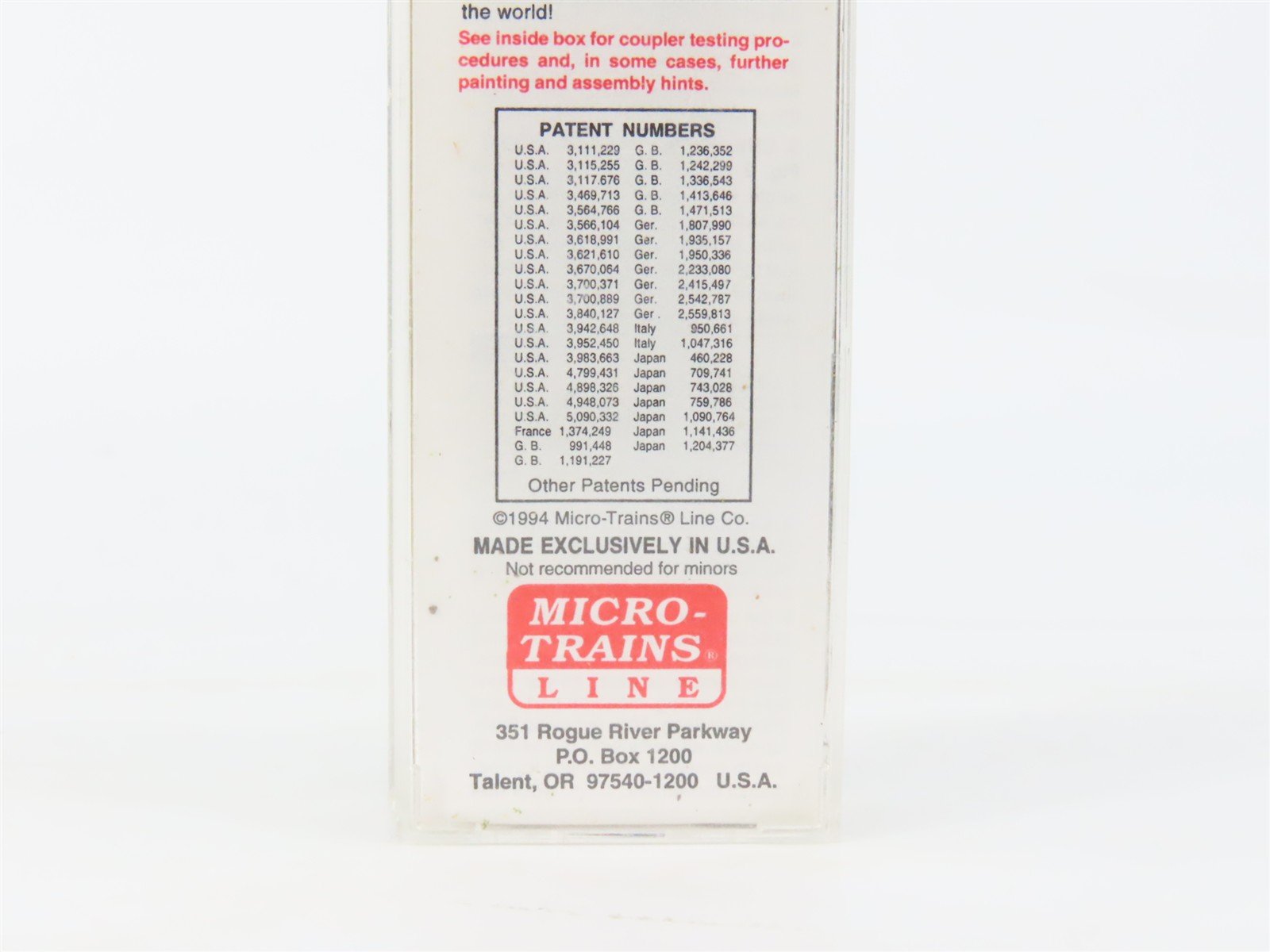 N Scale Micro-Trains MTL 20146 RUT Rutland Green Mt. Gateway 40' Box Car #103