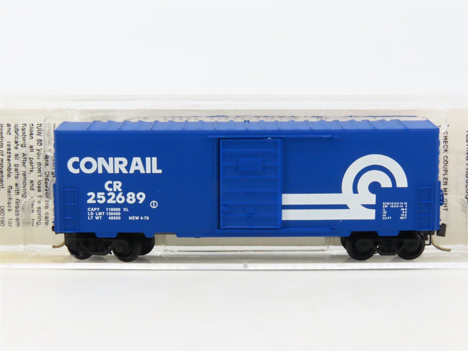 N Scale Micro-Trains MTL 24130 CR Conrail 40' Single Door Box Car #252689