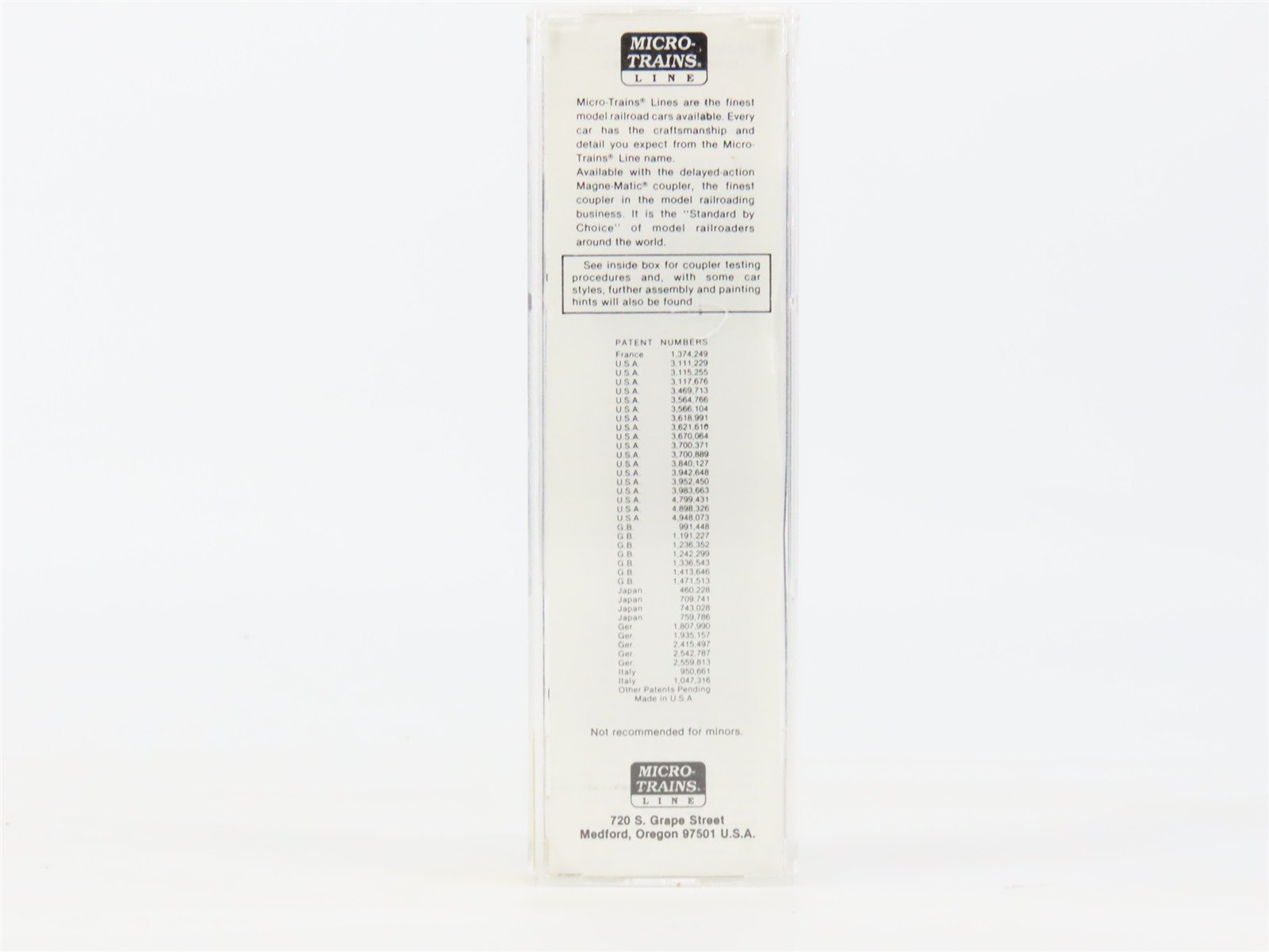 N Scale Micro-Trains MTL 24130 CR Conrail 40' Single Door Box Car #252689