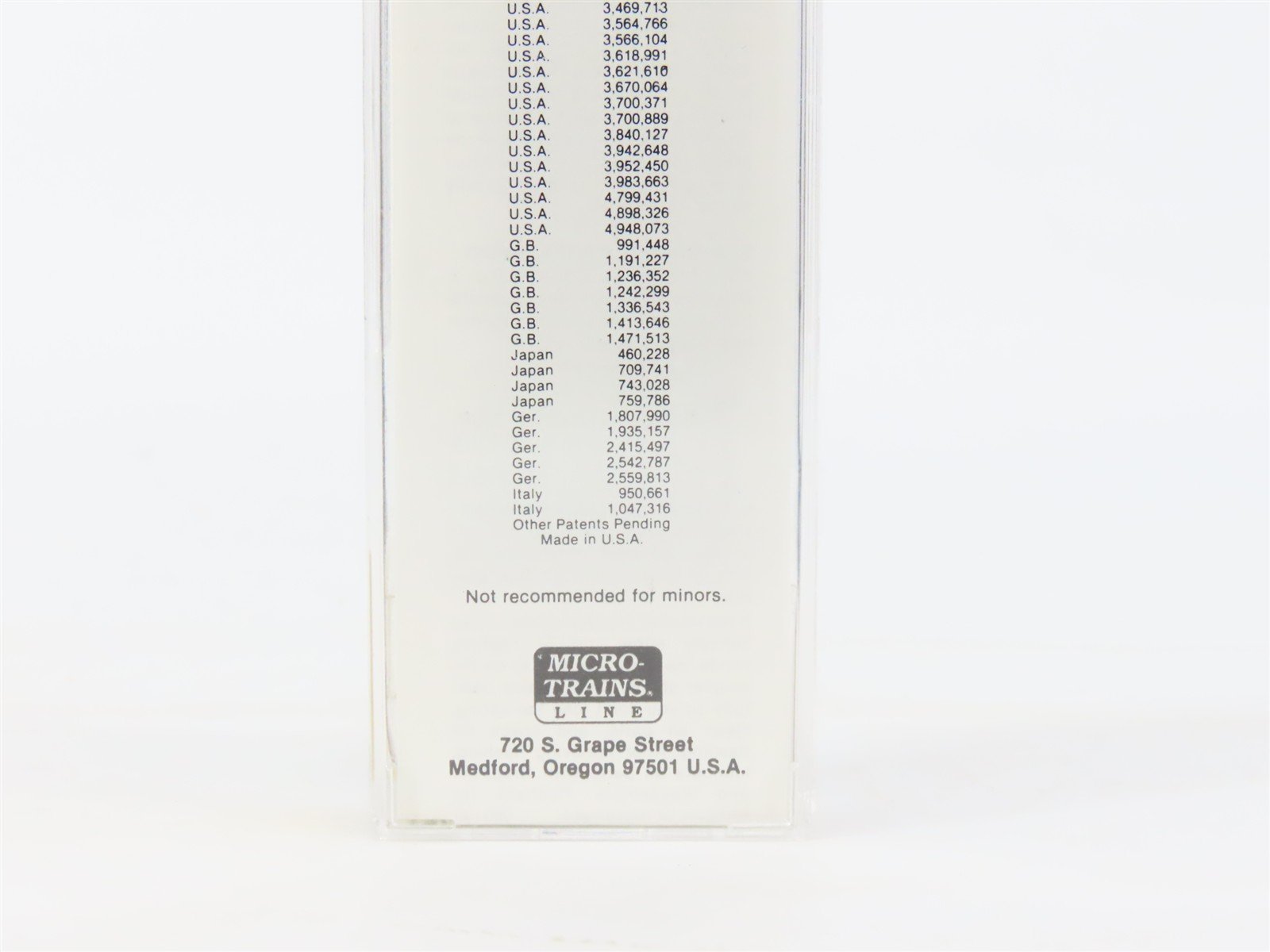 N Scale Micro-Trains MTL 24130 CR Conrail 40' Single Door Box Car #252689