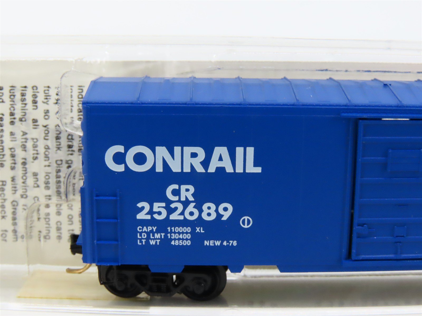 N Scale Micro-Trains MTL 24130 CR Conrail 40' Single Door Box Car #252689