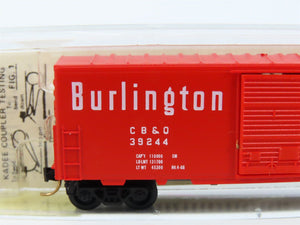 N Scale Kadee Micro-Trains MTL 24090 CB&Q Burlington Route 40' Box Car #39244