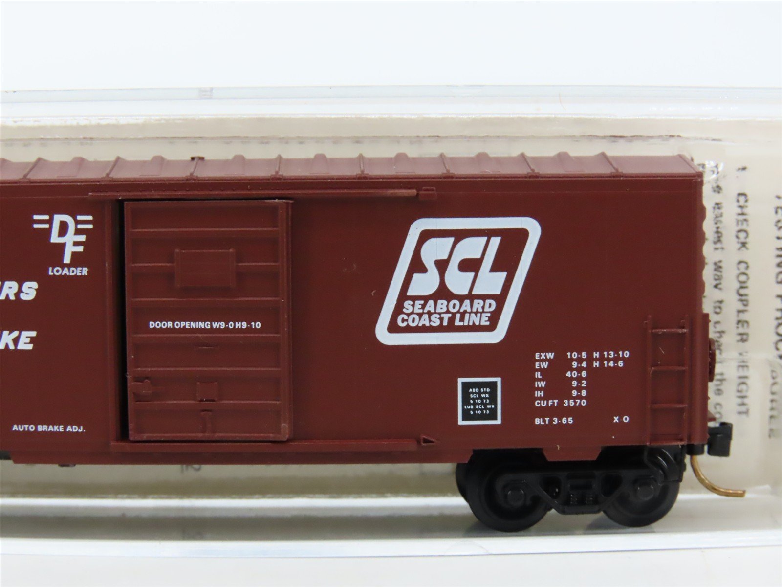 N Scale Kadee Micro-Trains MTL 24170 SCL Seaboard Coast Line 40' Box Car #813332