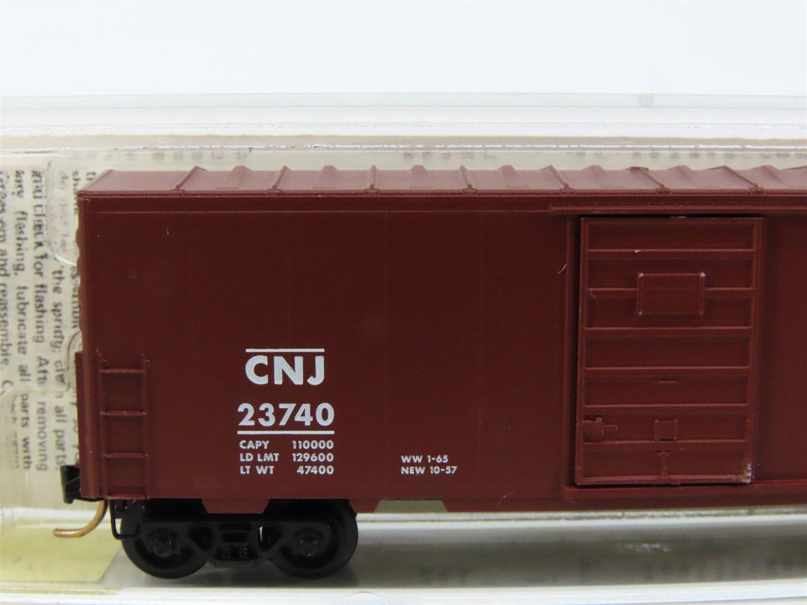 N Scale Kadee Micro-Trains MTL 24150 CNJ Jersey Central 40' Box Car #23740