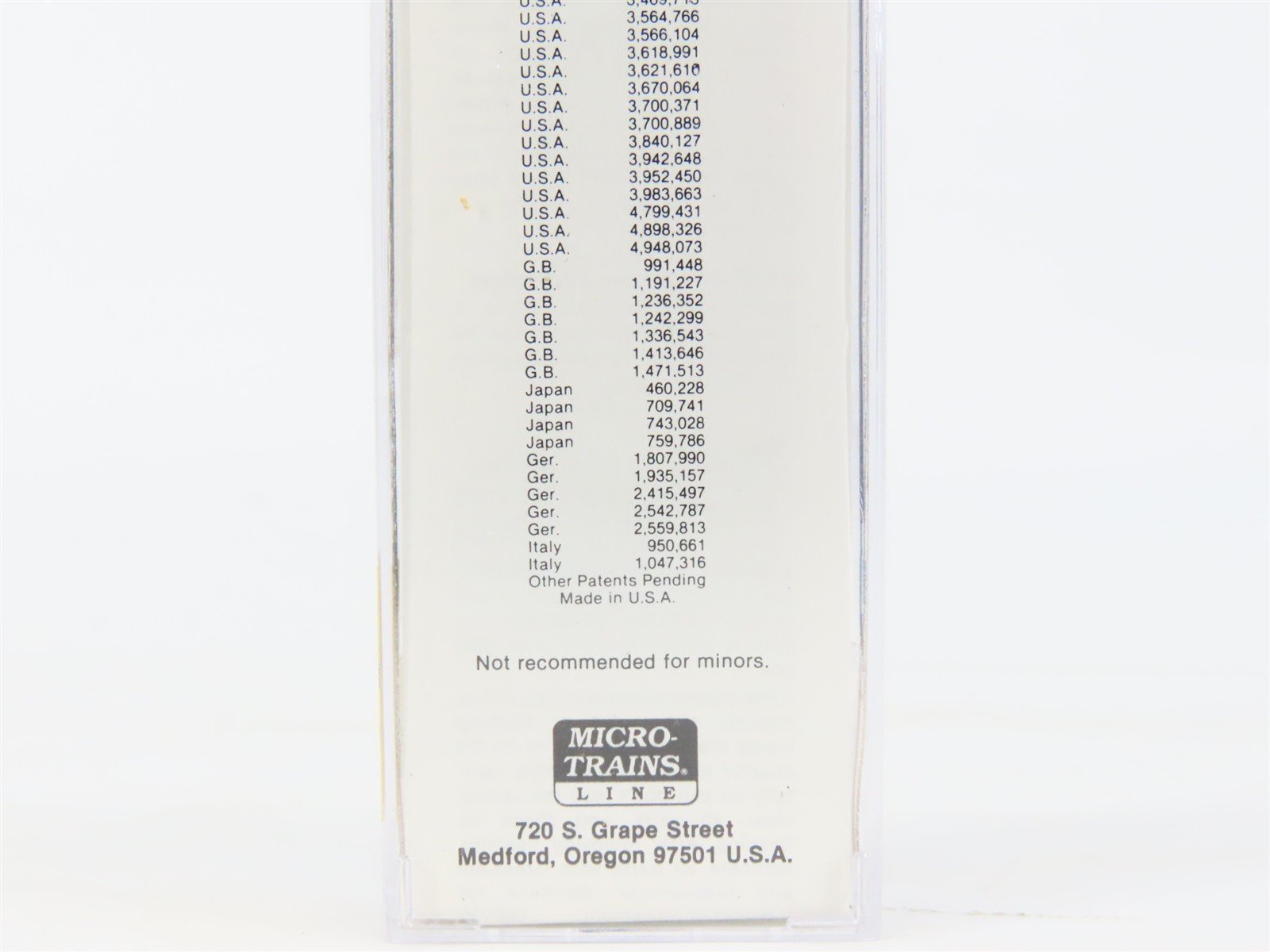 N Scale Micro-Trains MTL 24130 CR Conrail 40' Single Door Box Car #252689