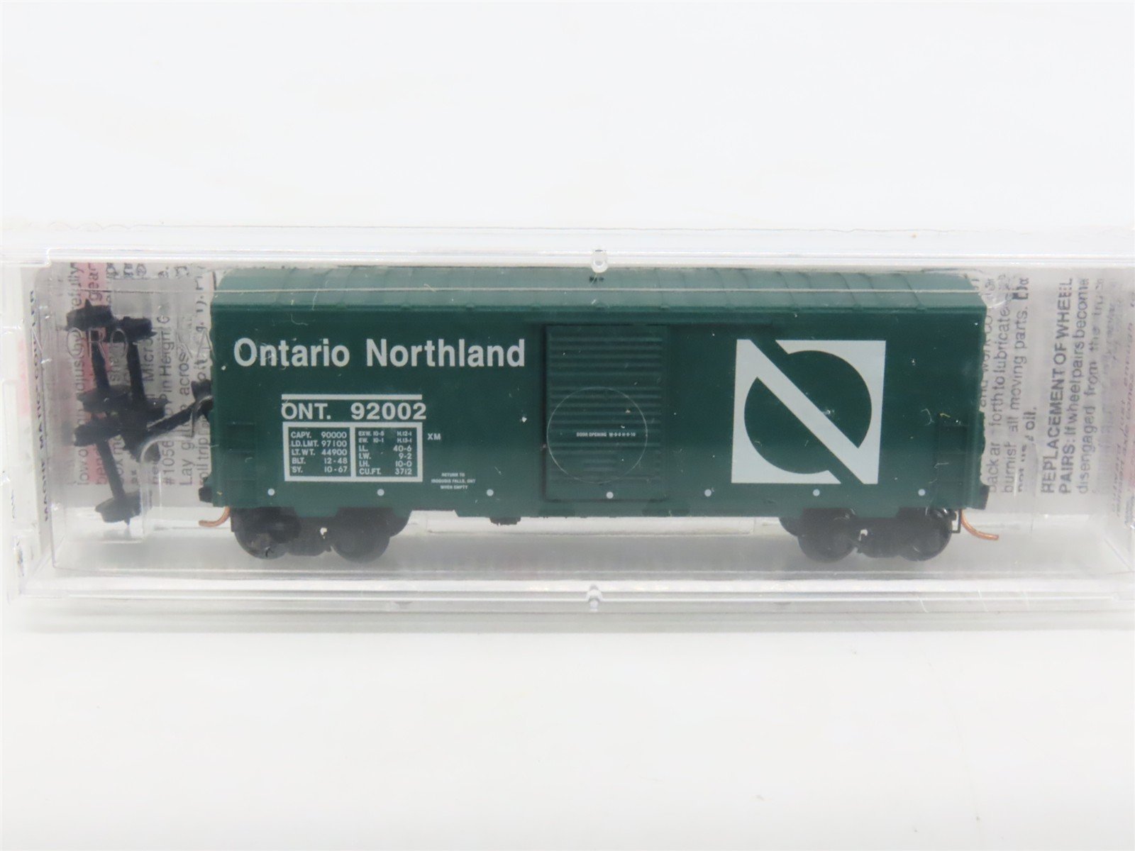 N Scale Micro-Trains MTL 24100 ONT Ontario Northland 40' Box Car #92002