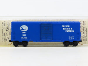 N Kadee Micro-Trains MTL 24110 OP&E Oregon Pacific & Eastern 40' Box Car #1033