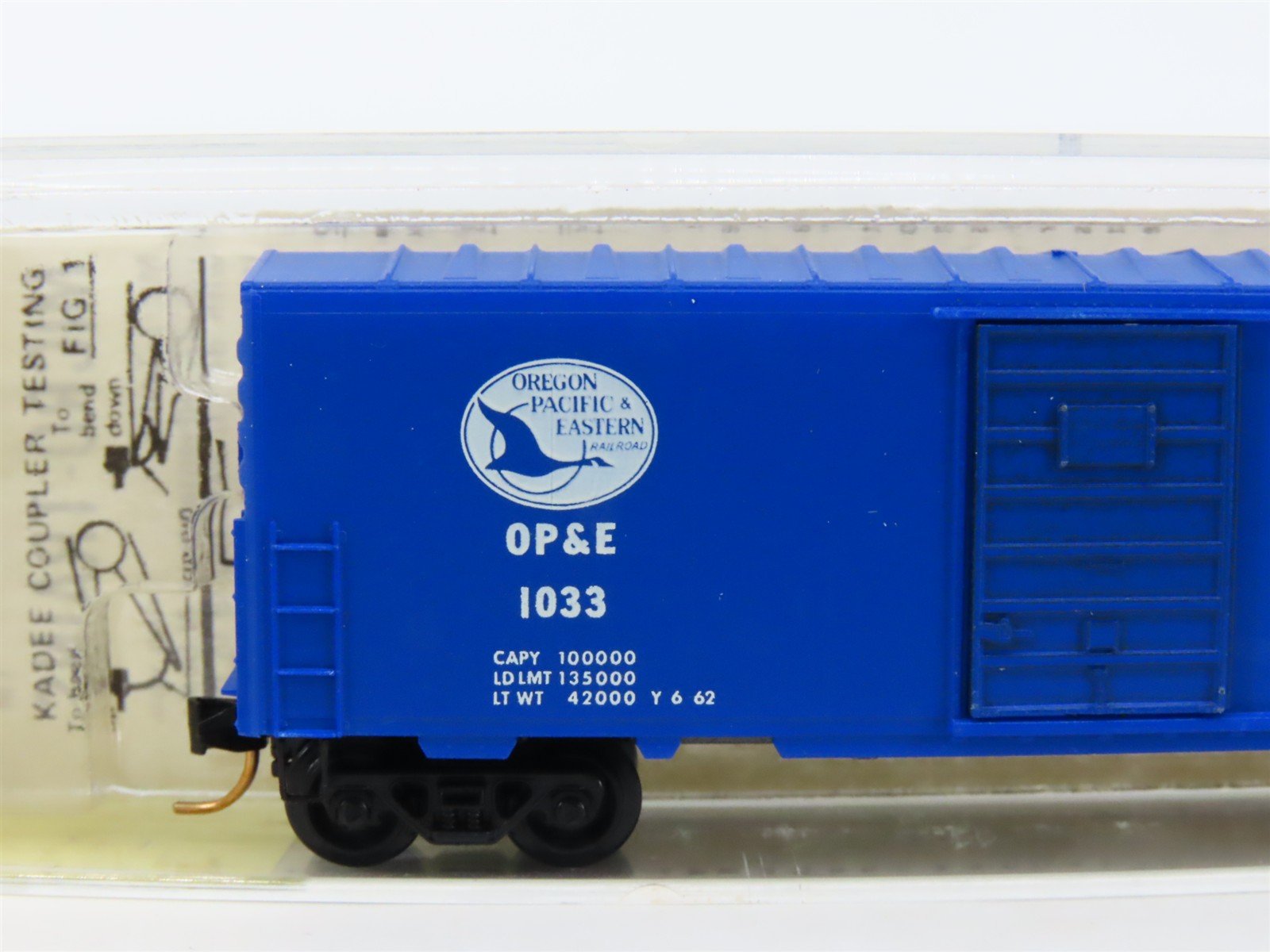 N Kadee Micro-Trains MTL 24110 OP&E Oregon Pacific & Eastern 40' Box Car #1033