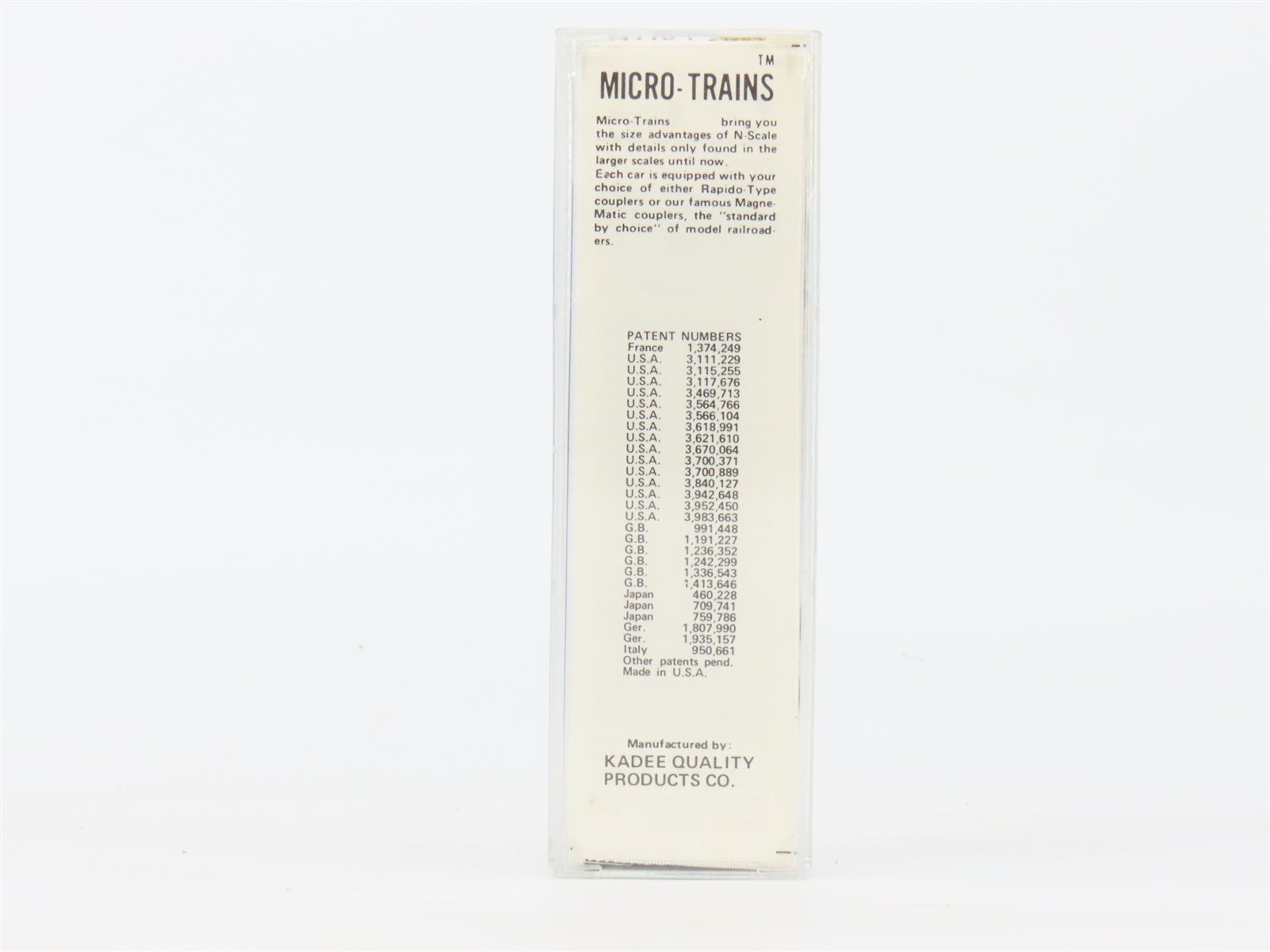 N Kadee Micro-Trains MTL 24110 OP&E Oregon Pacific & Eastern 40' Box Car #1033
