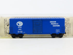 N Kadee Micro-Trains MTL 24110 OP&E Oregon Pacific & Eastern 40' Box Car #1033