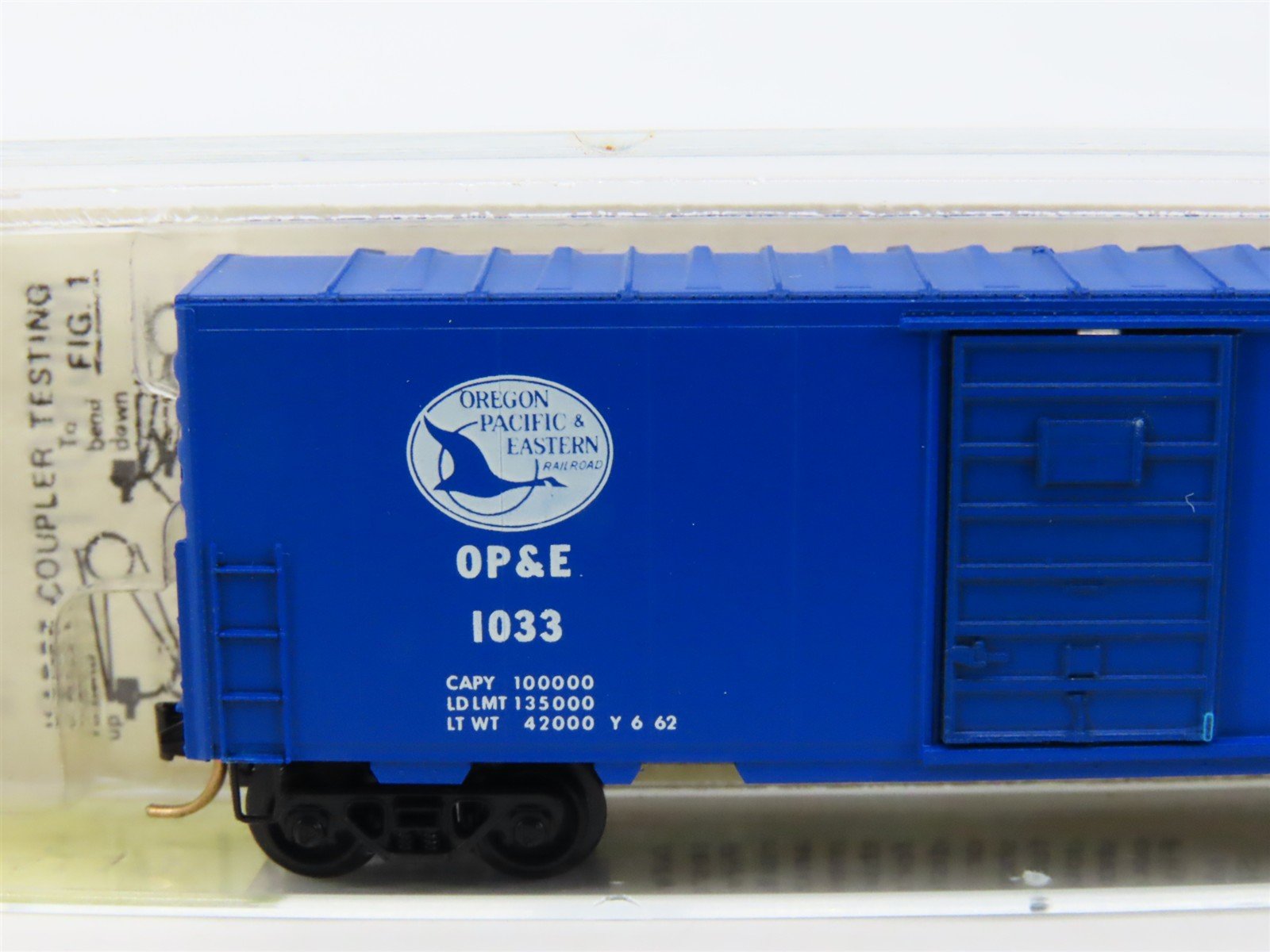 N Kadee Micro-Trains MTL 24110 OP&E Oregon Pacific & Eastern 40' Box Car #1033