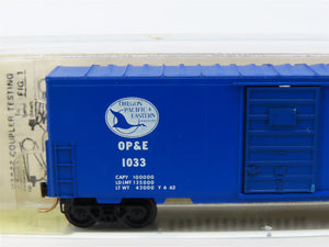 N Kadee Micro-Trains MTL 24110 OP&E Oregon Pacific & Eastern 40' Box Car #1033