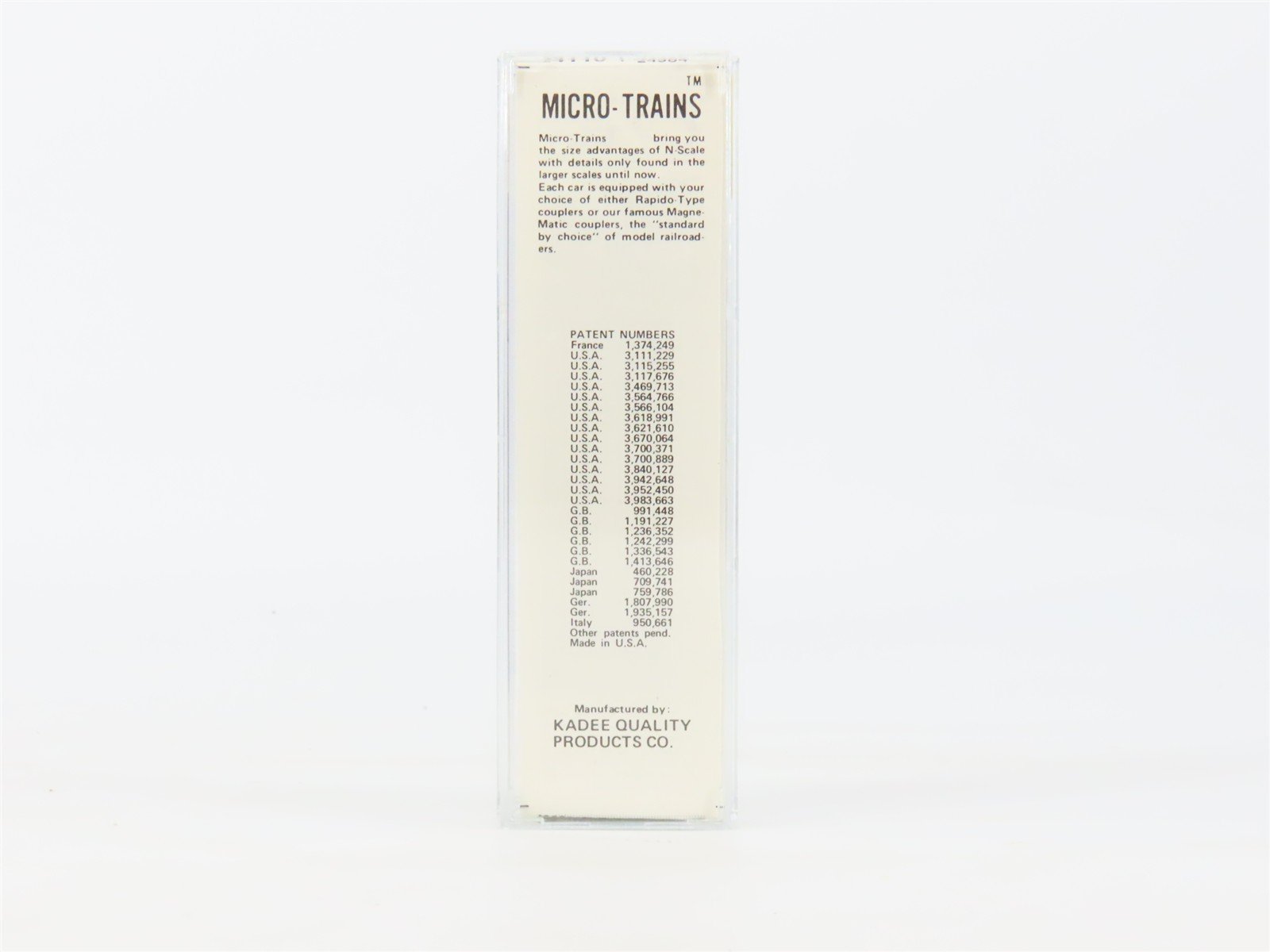 N Kadee Micro-Trains MTL 24110 OP&E Oregon Pacific & Eastern 40' Box Car #1033