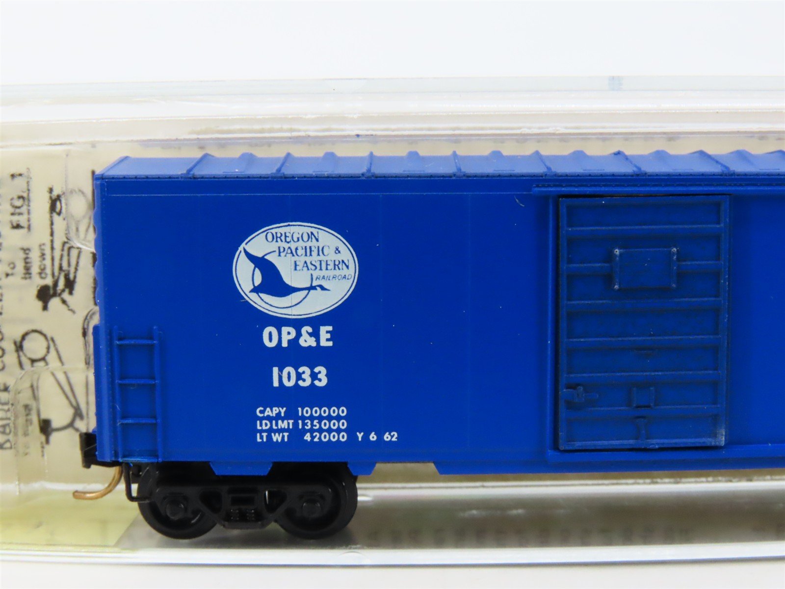 N Kadee Micro-Trains MTL 24110 OP&E Oregon Pacific & Eastern 40' Box Car #1033