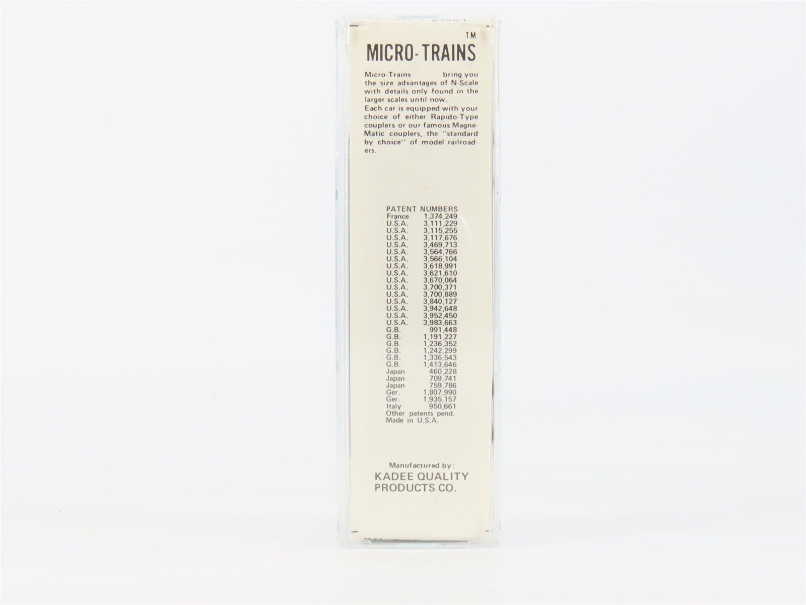 N Kadee Micro-Trains MTL 24110 OP&E Oregon Pacific & Eastern 40' Box Car #1033