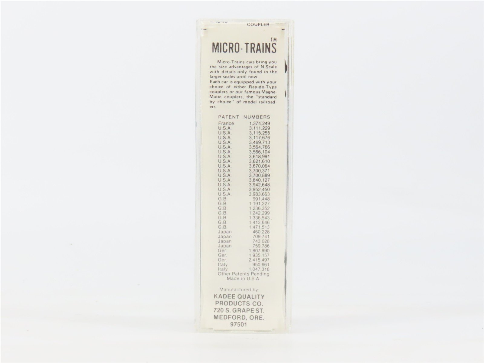 N Kadee Micro-Trains MTL 25040 CIRR Chattahoochee Industrial 50' Box Car #90054