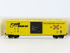 N Scale Kadee Micro-Trains MTL 25012 RBOX Railbox 50' Rib Side Box Car #17715
