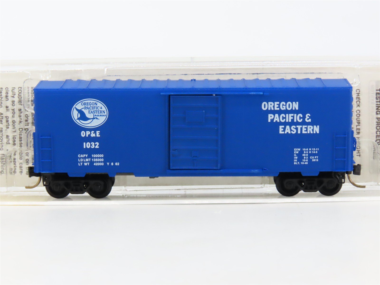 N Scale Micro-Trains MTL 24110 OP&E Oregon Pacific & Eastern 40' Box Car #1032