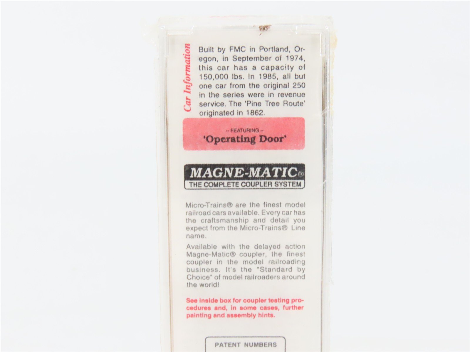 N Micro-Trains MTL 25020 MEC Maine Central Pine Tree Route 50' Box Car #31011