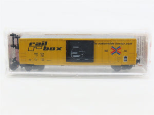 N Scale Micro-Trains MTL 25010 RBOX Railbox 50' Single Door Box Car #17787