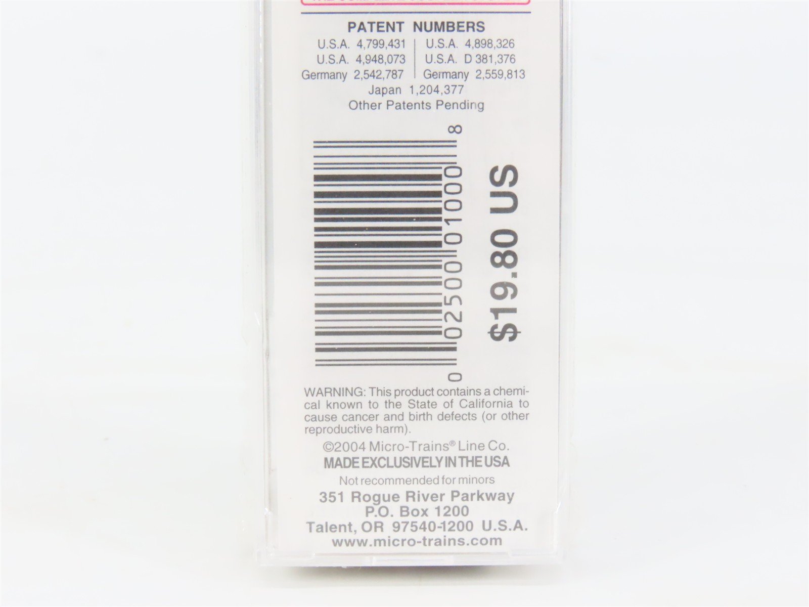 N Scale Micro-Trains MTL 25010 RBOX Railbox 50' Single Door Box Car #17787