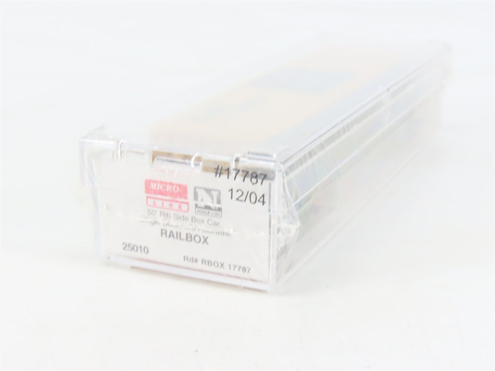 N Scale Micro-Trains MTL 25010 RBOX Railbox 50' Single Door Box Car #17787