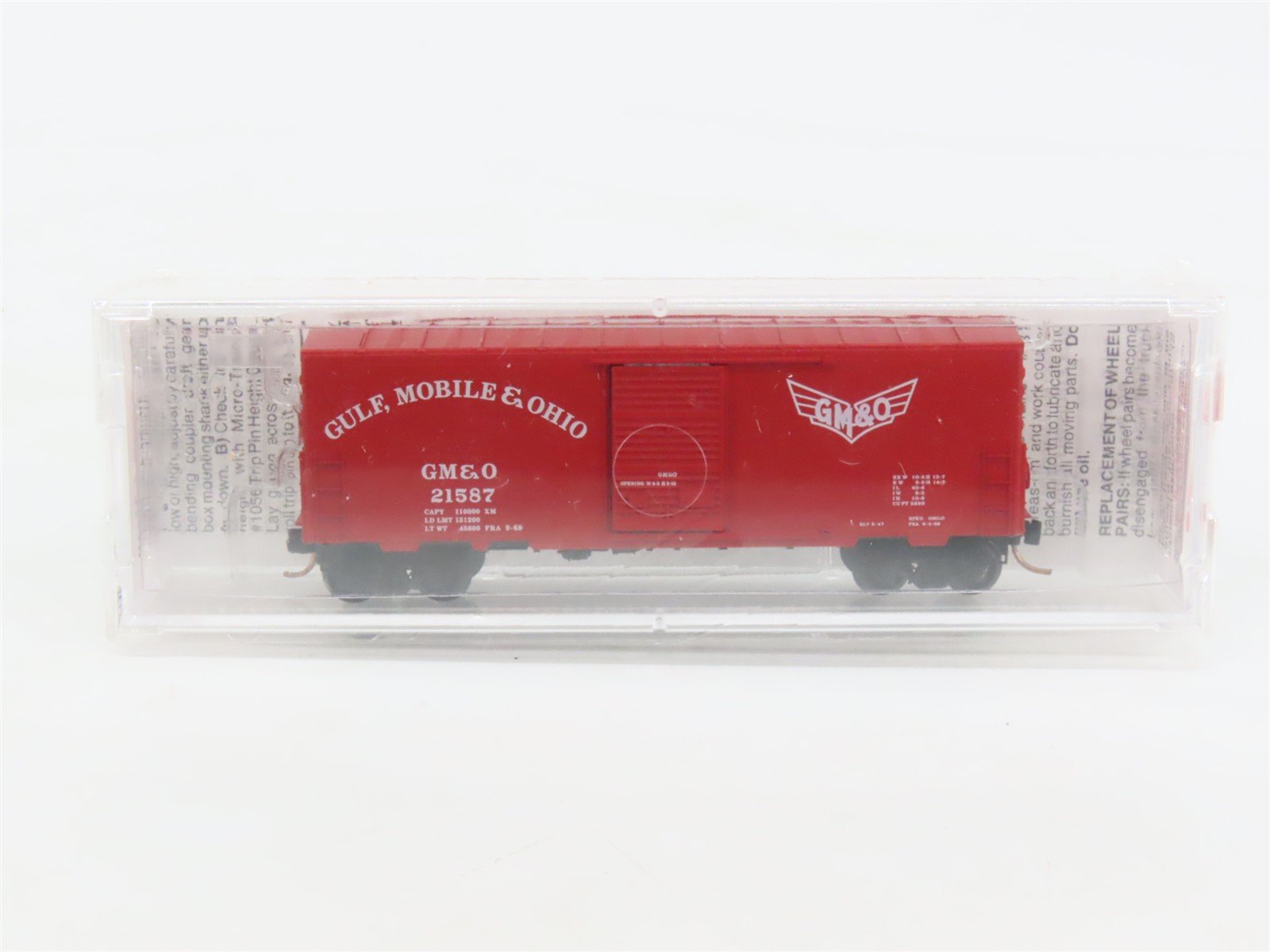 N Scale Micro-Trains MTL 24240 GM&O Gulf Mobile & Ohio 40' Box Car #21587