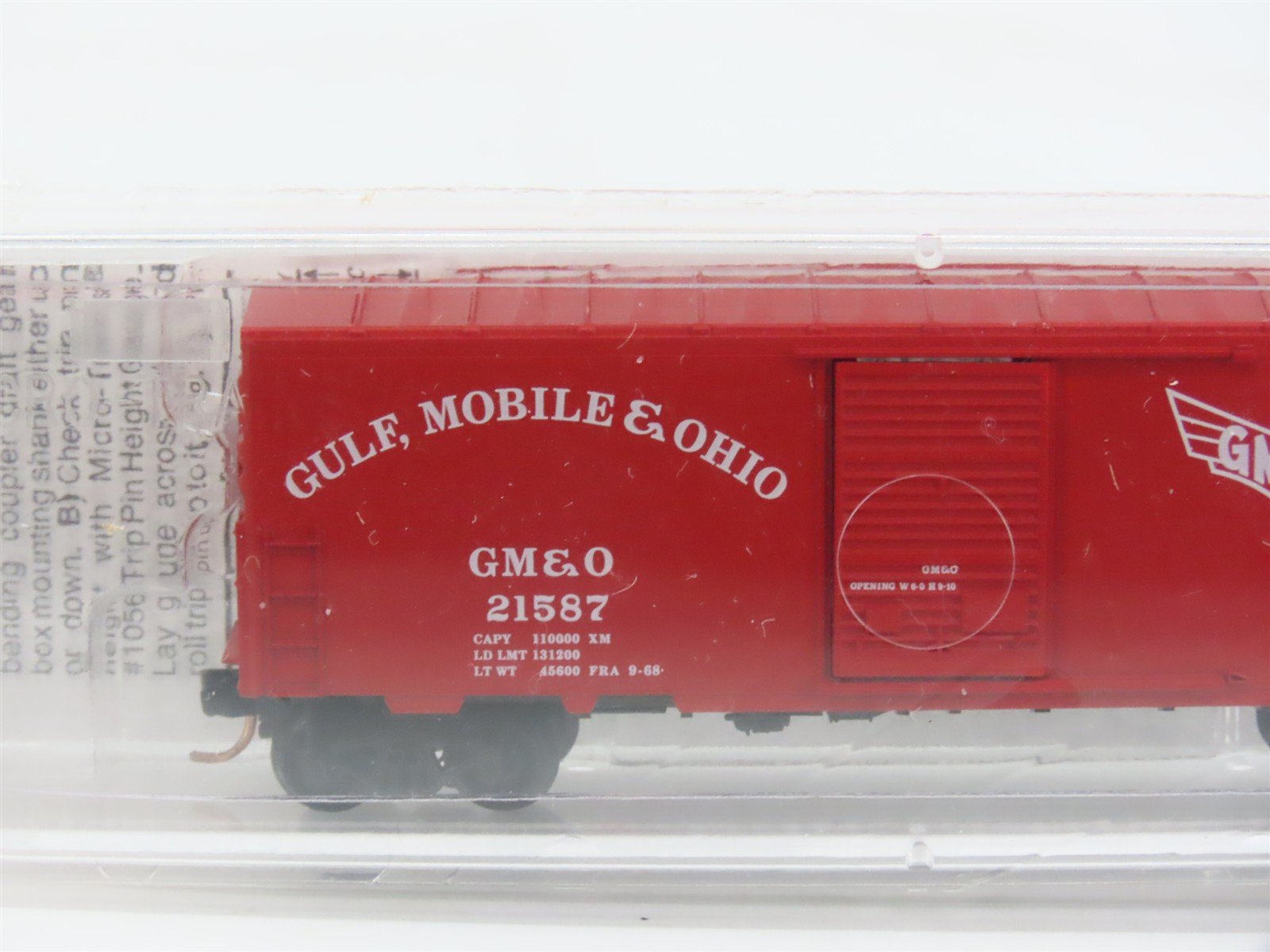 N Scale Micro-Trains MTL 24240 GM&O Gulf Mobile & Ohio 40' Box Car #21587