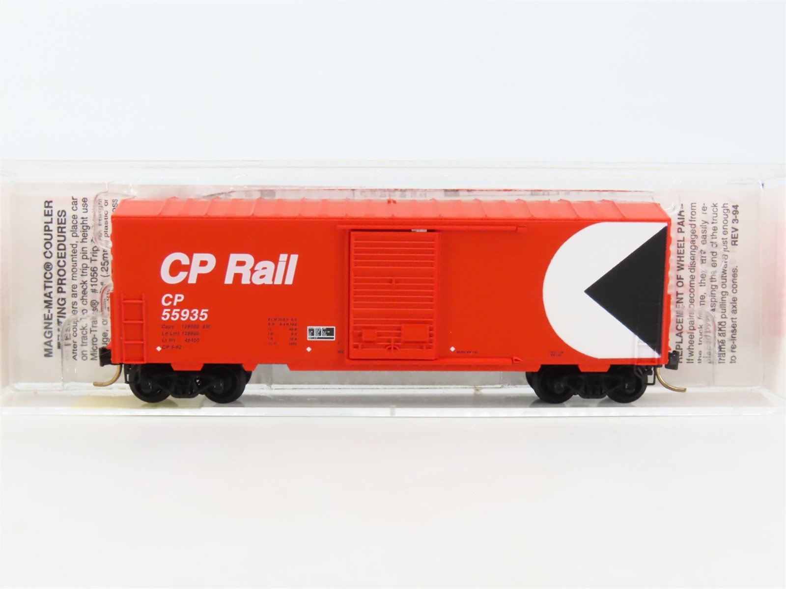 N Scale Micro-Trains MTL 24260 CP Rail 40' Single Door Box Car #55935
