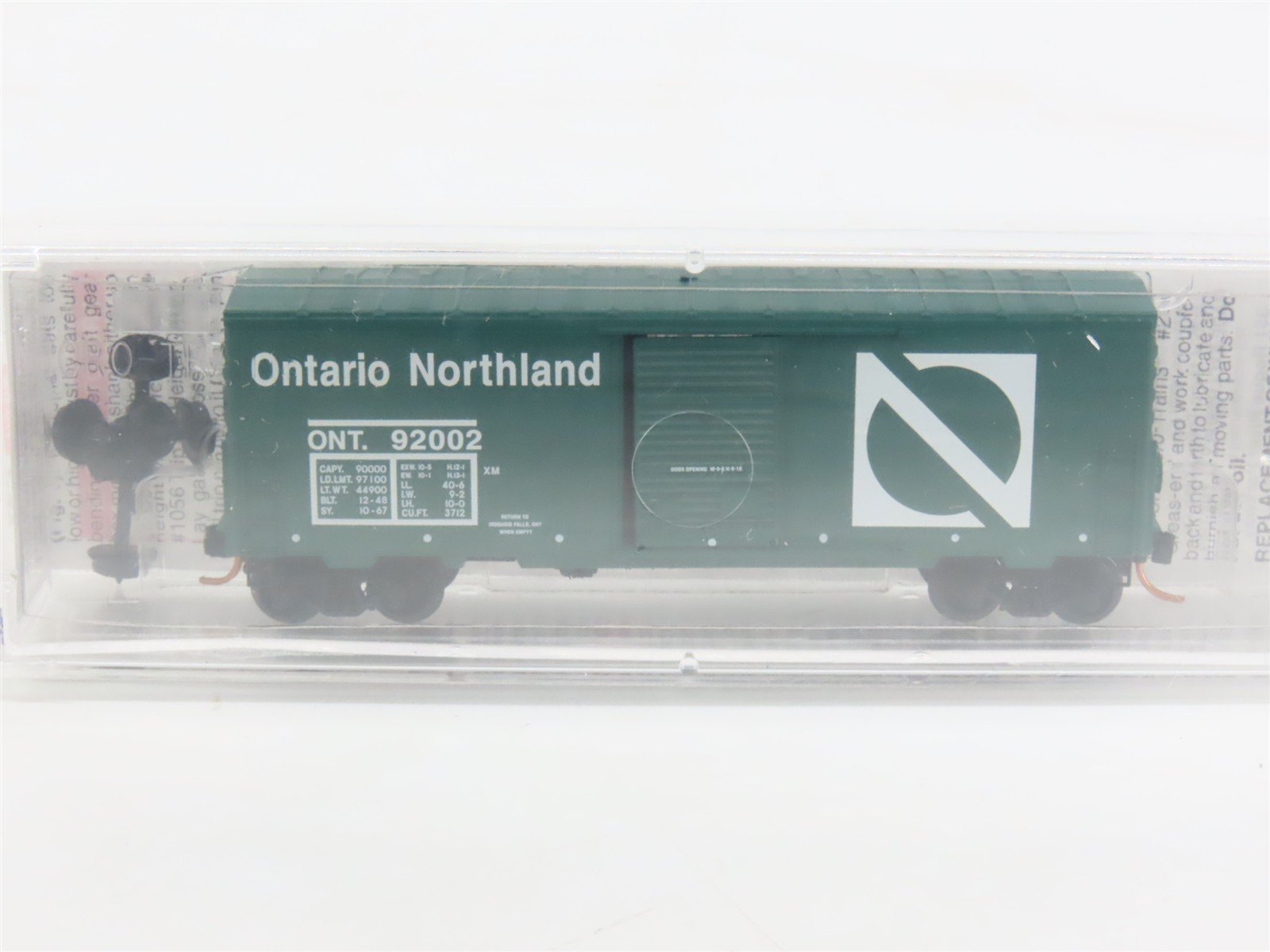 N Scale Micro-Trains MTL 24100 ONT Ontario Northland 40' Box Car #92002